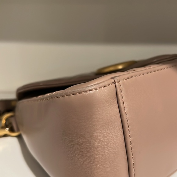 GG MARMONT MINI TOP HANDLE BAG in DUSTY PINK. - Picture 9 of 9